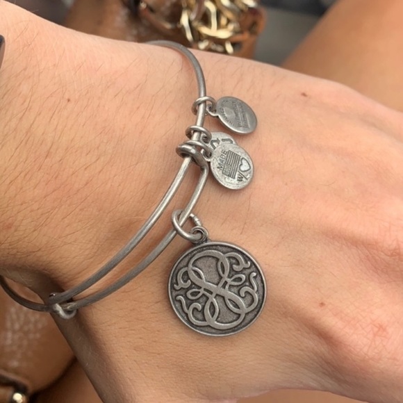 Alex and Ani Jewelry - Alex and Ani path of life charm silver bangle